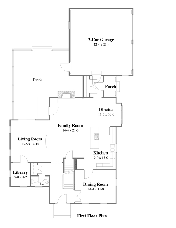 colonial first floor plan